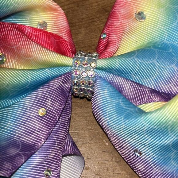 Cheer Bow Rainbow Mermaid Bow for Kids - Picture 2 of 7